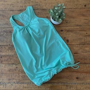 Athleta semi fitted racerback tank aqua/turquoise